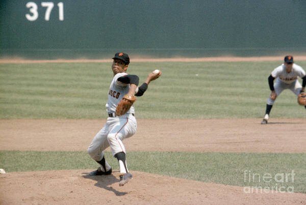 Baseball Pitcher Poster featuring the photograph Juan Marichal by Louis Requena