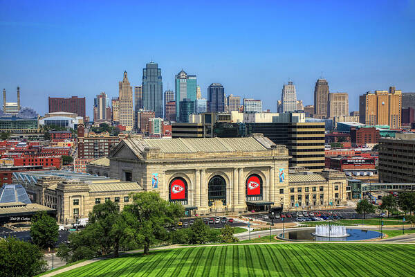 Kansas City Poster featuring the photograph Kansas City Skyline by Dale R Carlson