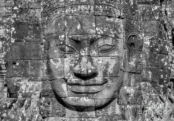 Cambodia Poster featuring the photograph Khmer Gaze by Daniel M Walsh