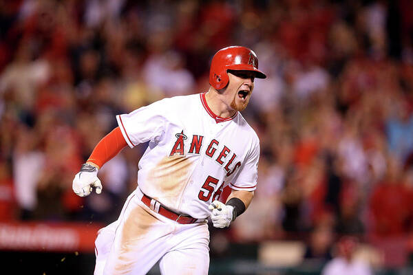 Three Quarter Length Poster featuring the photograph Kole Calhoun by Stephen Dunn