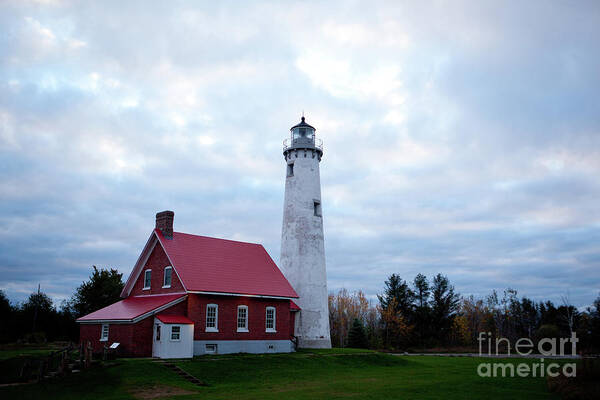 Lake Huron Poster featuring the photograph Lake Huron, Tawas Point Lighthouse by Rich S