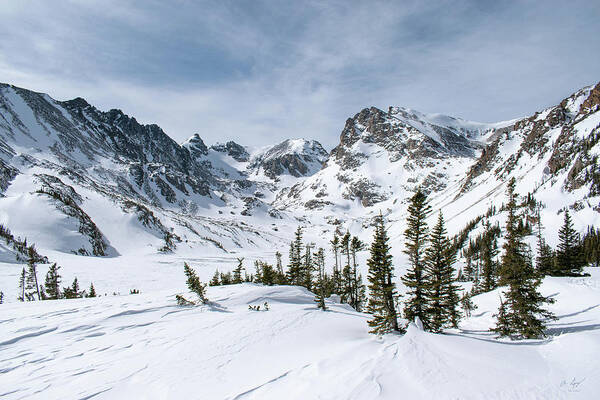 Colorado Poster featuring the photograph Lake Isabelle Winter by Aaron Spong