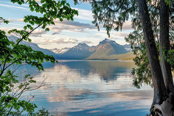 Lakes And Rivers Poster featuring the photograph Lake McDonald by Larey McDaniel