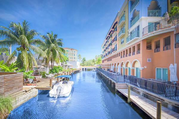 Fort Lauderdale Poster featuring the photograph Las Olas Boulevard Waterway by Mark Andrew Thomas