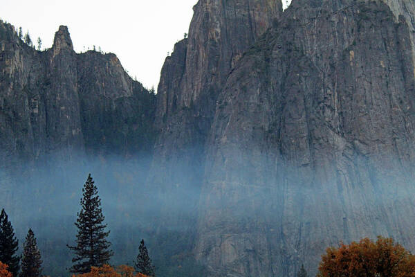 Yosemite Poster featuring the photograph Late Afternoon Smoke by Eric Forster