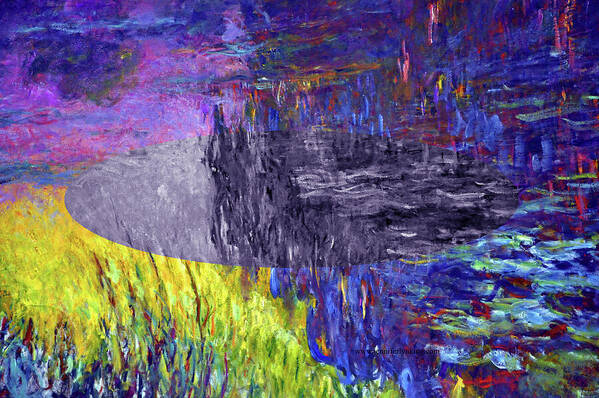 Claude Monet Poster featuring the digital art Layered 17 Monet by David Bridburg