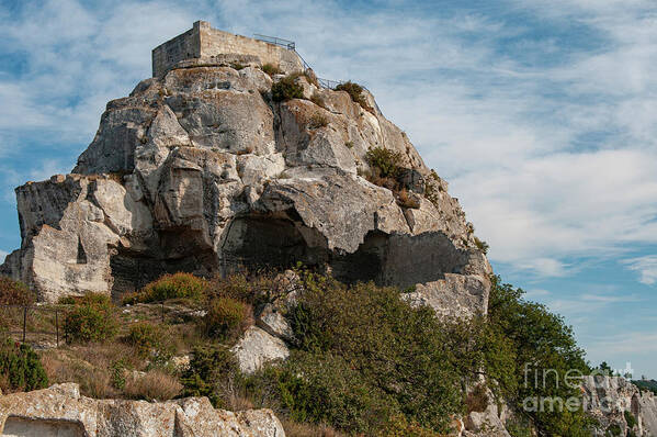 Les Baux-de-provence Poster featuring the photograph Les Baux Hilltop Chateau by Bob Phillips