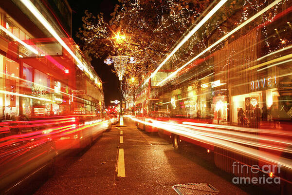 London Poster featuring the photograph London at night by Warren Photographic