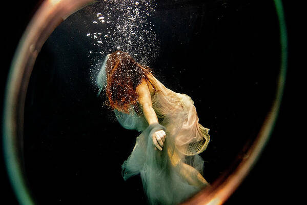 Underwater Poster featuring the photograph Looking thru the lens by Dan Friend
