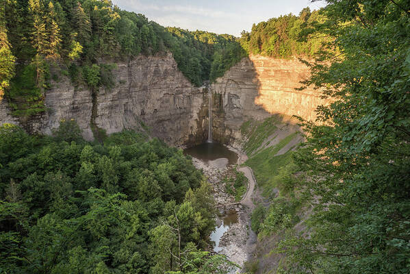 Taughannock Falls Poster featuring the photograph Low Flow by Kristopher Schoenleber