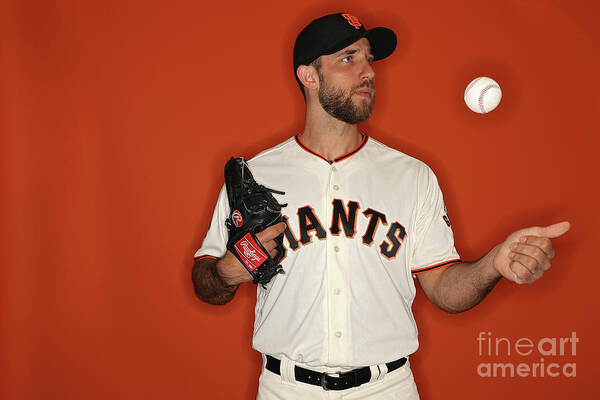 Media Day Poster featuring the photograph Madison Bumgarner by Patrick Smith