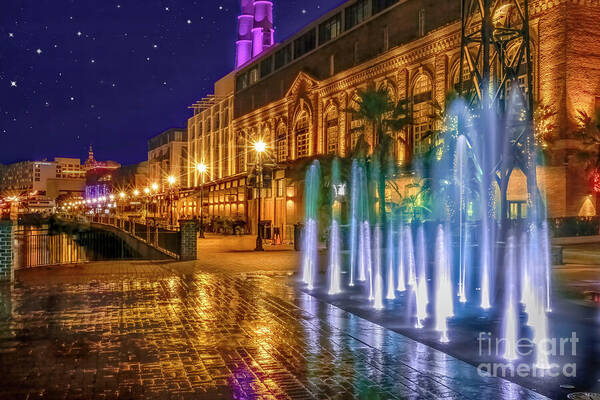 Savannah Poster featuring the photograph Magical Evening in Savannah II by Shelia Hunt