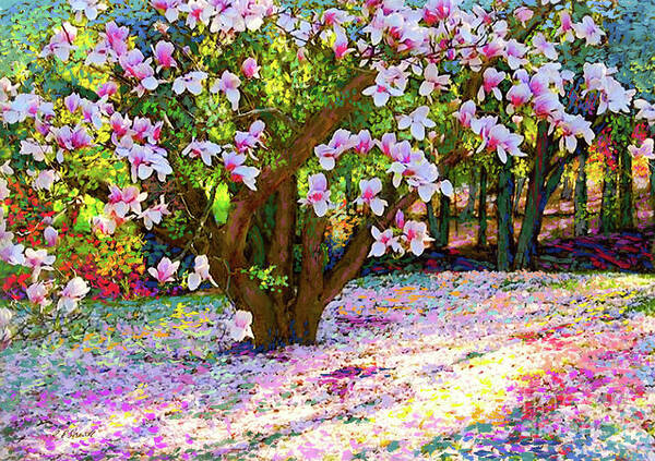 Landscape Poster featuring the painting Magnolia Melody by Jane Small