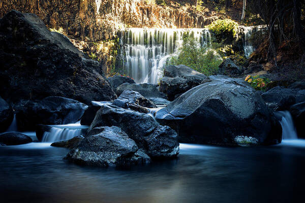 Mccloud Falls Poster featuring the photograph McCloud Falls Hot and Cold by Mike Lee