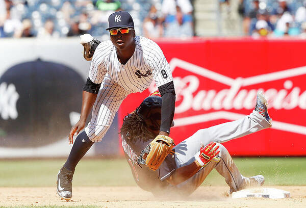 Double Play Poster featuring the photograph Michael Martinez and Didi Gregorius by Jim Mcisaac