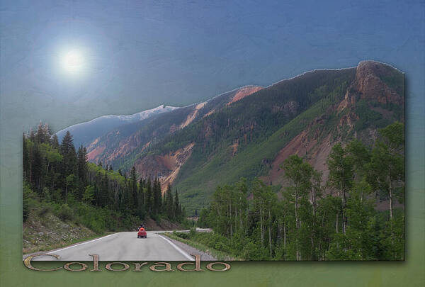 Motorcycle Poster featuring the photograph Midnight Motorcycle in Colorado by Patti Deters