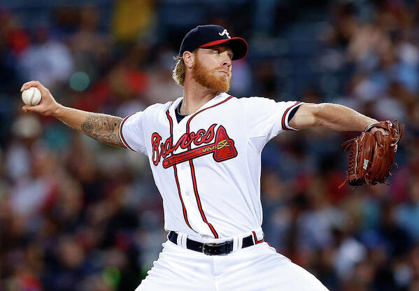 Atlanta Poster featuring the photograph Mike Foltynewicz by Mike Zarrilli