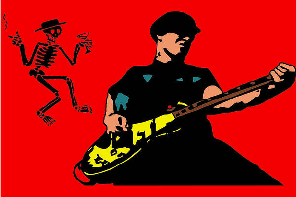 Social-d Poster featuring the digital art Mike Ness by Steven Sloan