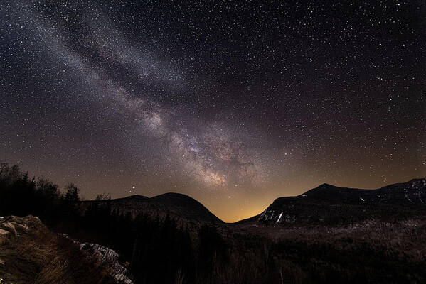 Milky Way Poster featuring the photograph Milky Way on the Kancamagus Highway in the White Mountains by William Dickman