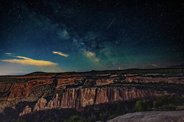 Milky Way Poster featuring the photograph Milky Way Over Colorado by George Buxbaum