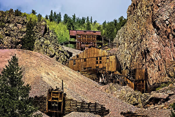 Colorado Poster featuring the photograph Mine On The Mountain by Lana Trussell
