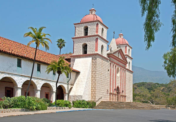 California Missions Poster featuring the photograph Mission Santa Barbara, California by Denise Strahm