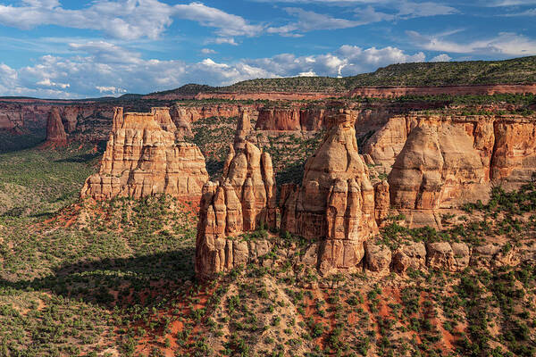 Colorado Poster featuring the photograph Monument Canyon in Colorado by Kyle Lee