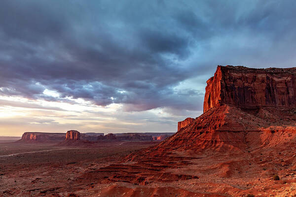 Monument Valley Poster featuring the photograph Monument Valley III by David Kleeman