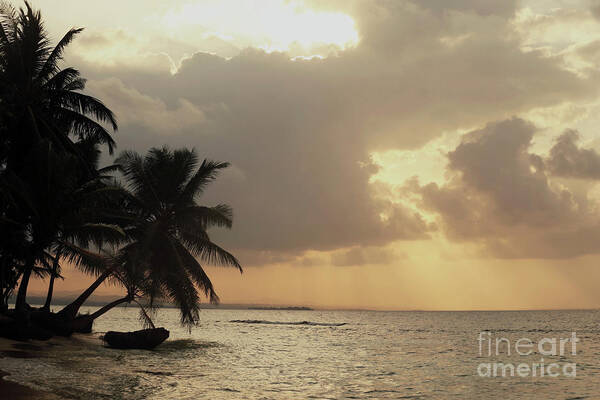 Caribbean Poster featuring the photograph Moody Skies San Blas Islands Panama by James Brunker