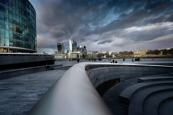 London Poster featuring the photograph More London Urban Lines by Berangere Bentz