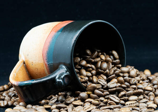 Mug Poster featuring the photograph Morning Coffee Beans by L Bosco