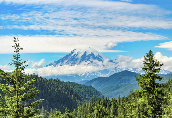 Mount Rainier Poster featuring the photograph Mount Rainier by GLENN Mohs