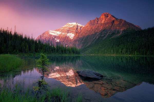 Mountains Poster featuring the photograph Mountain Reflections #4 by Henry w Liu