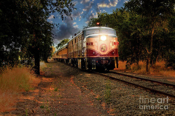 Wine Train Poster featuring the photograph Napa Wine Train by Jon Neidert