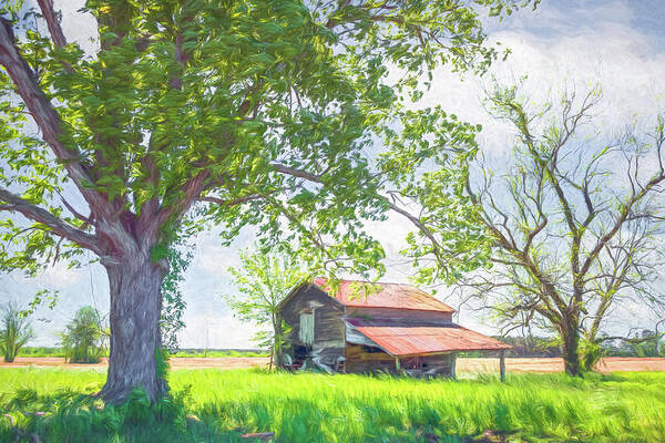 Barn Poster featuring the photograph NC Barn Painted by John Kirkland