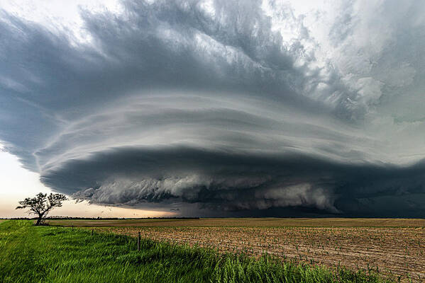 Storms Poster featuring the photograph Nebraska Mothership by Marcus Hustedde