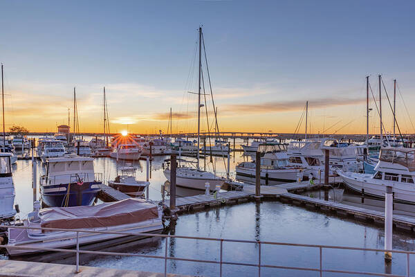 New Bern Poster featuring the photograph New Bern Sunrise by Donna Twiford