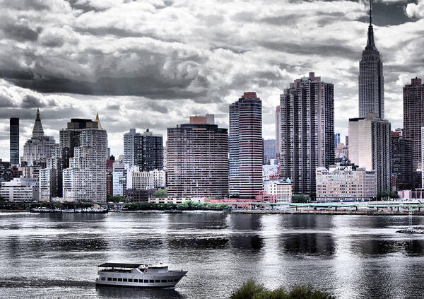 River Poster featuring the photograph New York City East River View by Russel Considine