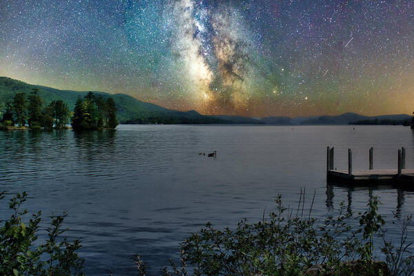 Milky Way Poster featuring the photograph Night to Morn by Russel Considine