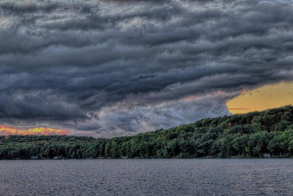 Upnorth Poster featuring the photograph North Twin Lake Downburst by Dale Kauzlaric