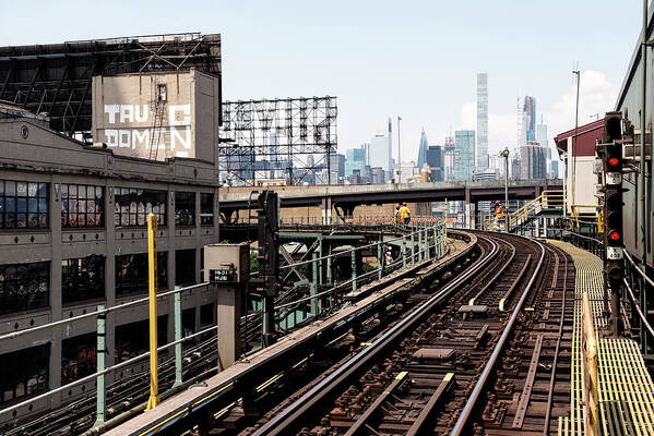New York Poster featuring the photograph NY CITY - Queensboro Plaza by Philippe HUGONNARD