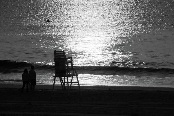 Beach Poster featuring the photograph OC Sunset3351 by Carolyn Stagger Cokley