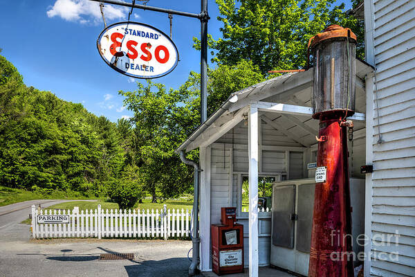 Esso Poster featuring the photograph Old Esso Service Station by Shelia Hunt