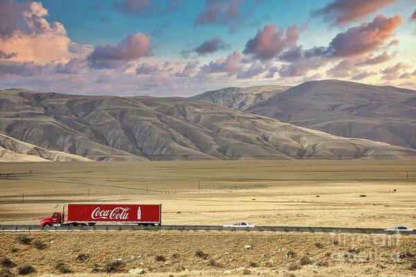 Coca Cola Poster featuring the photograph On The Road Coca Cola by Chuck Kuhn