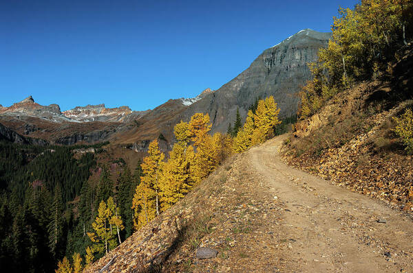 Autumn Poster featuring the photograph On the way to Clear Lake in CO - 0056 by Jerry Owens