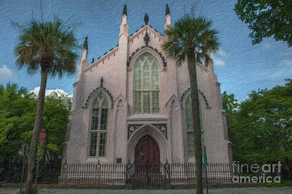 He Huguenot Church Poster featuring the photograph Only Independent Huguenot in the United States - Charleston South Carolina by Dale Powell