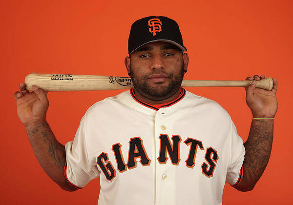 Media Day Poster featuring the photograph Pablo Sandoval by Christian Petersen