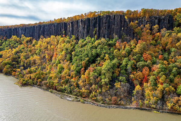 Autumn Poster featuring the photograph Palisade Cliffs in Autumn 2 by Kevin Suttlehan