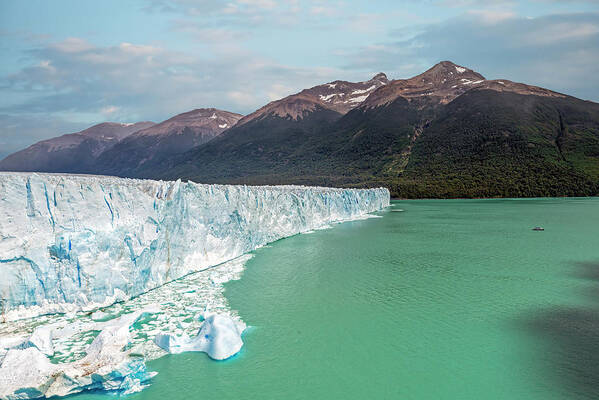 Andes Poster featuring the photograph Perito Moreno glacier and Lago Argentina by Henri Leduc