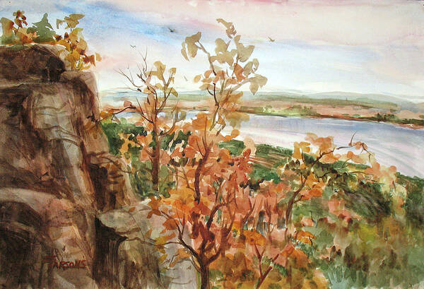 Parsons Poster featuring the painting Petit Jean View #4 by Sheila Parsons